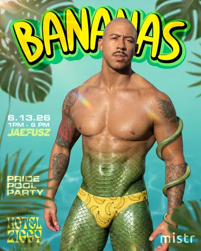 LA Pride Bananas Pool Party - EDM event at Hotel Ziggy in Los Angeles