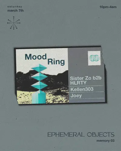 Ephemeral Objects: Memory 03 - EDM event at Mood Ring in New York City
