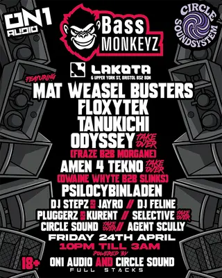 Bass Monkeyz x On1 Audio x Circle Sound at Lakota Bass Monkeyz x On1 Audio x Circle Sound at Lakota