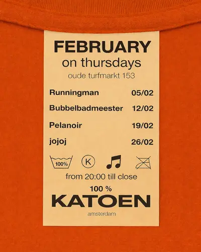 100% KATOEN 100% KATOEN - EDM event at CafΓ© Katoen in Amsterdam