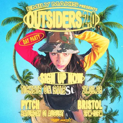 Emily Makis - Outsiders 2.0 Day Party: Bristol - EDM event at Pytch Yard - Skyline Park in Bristol