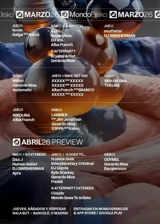 RAVEOUT 500: XXXXX B2B XXXXX / XXXXX B2B zwilling. / Alba Franch B2B BIIANCO / XXXXX B2B XXXXX at Mondo RAVEOUT 500: XXXXX B2B XXXXX / XXXXX B2B zwilling. / Alba Franch B2B BIIANCO / XXXXX B2B XXXXX at Mondo