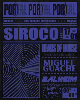 Portal with Heads of House, Miguel Guache and Balheim at Sala Siroco