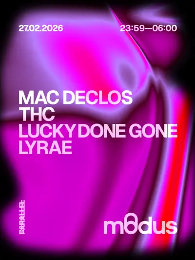 Modus - EDM event at Parallel in Amsterdam