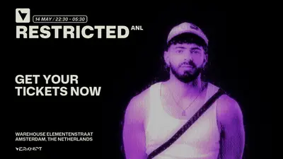 VERKNIPT PRESENTS RESTRICTED ALL NIGHT LONG - EDM event at Warehouse Elementenstraat in Amsterdam