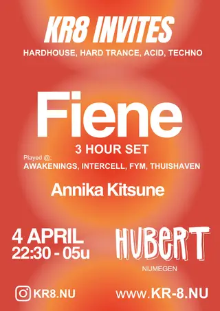 KR8 invites Fiene at Hubert Nijmegen KR8 invites Fiene at Hubert Nijmegen
