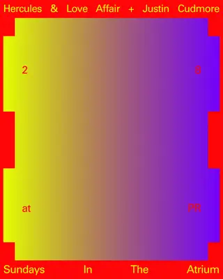 Sundays in The Atrium: Hercules & Love Affair [DJ Set] + Justin Cudmore at public records