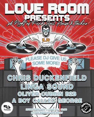 Love Room presents Chris Duckenfield, Linga Sound at Tool Makers Brewery