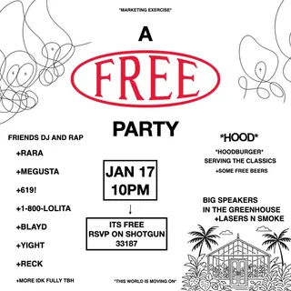 A *FREE* PARTY at TBA - 17010 SW 184th St, Miami, FL 33187