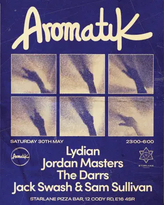 Aromatik - The Darrs, Jordan Masters, Lydian, Jack Swash & Sam Sullivan at Starlane Pizza Bar