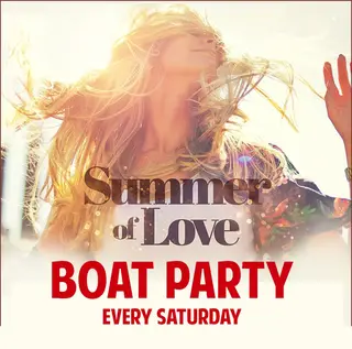 Summer of Love - London party boat + free after party E1 at Crown Pier