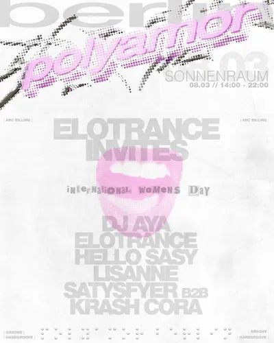 POLYAMOR with Elotrance Invites POLYAMOR with Elotrance Invites - EDM event at Sonnenraum in Berlin