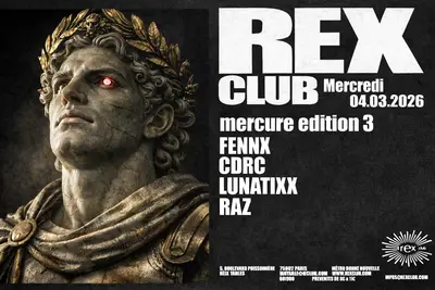 Olympe Mercure Édition 3: FennX, Cdrc, Uzi Nas, Raz - EDM event at Rex Club in Barcelona