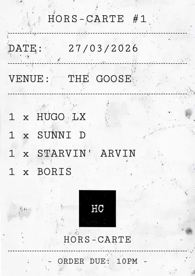 HORS-CARTE #1 - EDM event at TBA in London