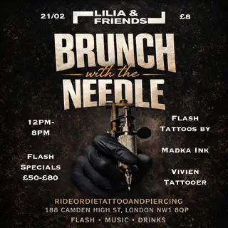 Brunch with the Needle at TBA - Ride or Die Tattoo & Piercing 
