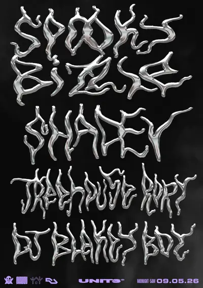 Spooky Bizzle / SHADEV / Treehouse Rory / DJ Blakey Boy Spooky Bizzle / SHADEV / Treehouse Rory / DJ Blakey Boy - EDM event at Unit3 in Manchester