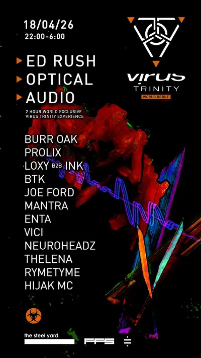 Virus Trinity - EDM event at The Steel Yard in London