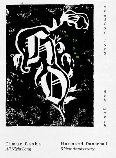 Haunted Dancehall - 3 Year Anniversary with Timur Basha (all night long) Haunted Dancehall - 3 Year Anniversary with Timur Basha (all night long) - EDM event at 1520 Studios in Paris