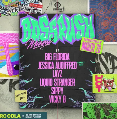Bassrush Miami Music Week - EDM event at RC Cola Plant in Miami