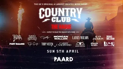 Country Club - Country Music Festival - The Hague Netherlands - EDM event at CLUB PAARD in The Hague