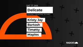 Delicate w. KRISTY JAY - TIMOTTY - Bartosh - MAPLES at Radost Music Club