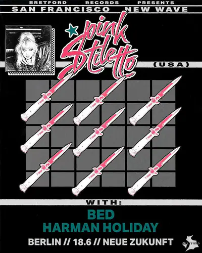 Pink Stiletto + BED + Harman Holiday - EDM event at Neue Zukunft in Berlin