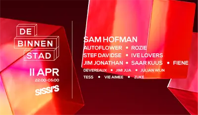 De Binnenstad 4Y Anniversery - EDM event at SISSI'S Amsterdam in Amsterdam