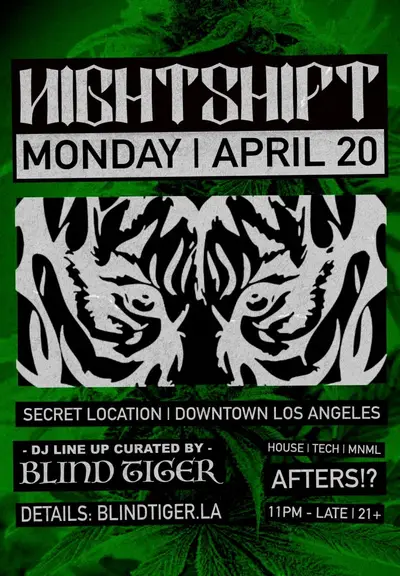 NIGHTSHIFT AFTER HOURS - EDM event at The Lexington in Los Angeles