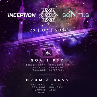 Nebula x Inception x Sonitus with Djingis Khan at M-BIA Nebula x Inception x Sonitus with Djingis Khan at M-BIA