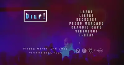 DIEP! Friday XIII - EDM event at Veronica Schip in Amsterdam