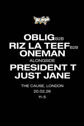 Bump: President T, RIZ LA TEEF b2b Oblig b2b Oneman + Just Jane at The Cause Bump: President T, RIZ LA TEEF b2b Oblig b2b Oneman + Just Jane at The Cause