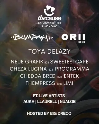 ORII CLUB x BUMPAH at The Cause ORII CLUB x BUMPAH at The Cause