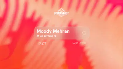 De Zomervloot - Moody Mehran All Day Long - EDM event at Ijburg in Amsterdam