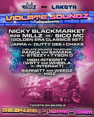 Violate Soundz: Nicky Blackmarket B2B Millz at Lakota