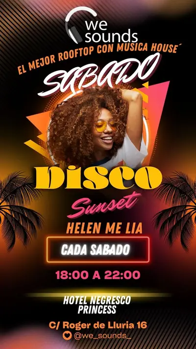 DISCO HOUSE ROOFTOP PARTY - EDM event at Hotel Negresco Princess in Barcelona