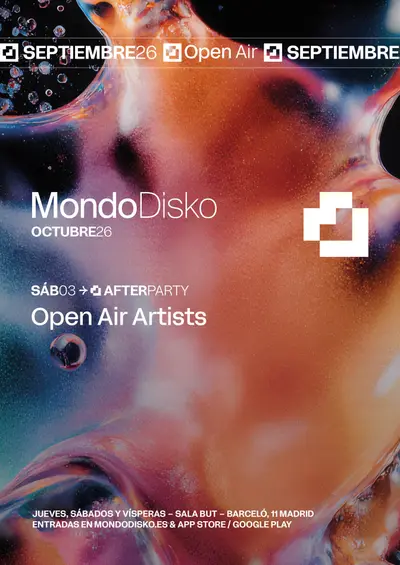 AFTERPARTY: OPEN AIR ARTISTS AFTERPARTY: OPEN AIR ARTISTS - EDM event at Mondo in Madrid