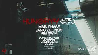 Hungry4 x SOUND SOUND Easter Dance - ps. Main Phase, Janis Zielinski, KIM SWIM Hungry4 x SOUND SOUND Easter Dance - ps. Main Phase, Janis Zielinski, KIM SWIM - EDM event at Schrotty in Dubai