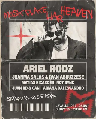 Ariel Rodz & MORE ARTISTS [HEAVEN] - by MUSIC PLACE, LIGNÉE at TBA - Lignée, Microcentro