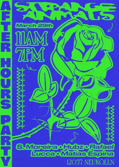 Strange Animals Sunday After Hours Party (11 AM - 7 PM) - EDM event at TBA - (Secret Location - Ask us on Instagram) in Berlin