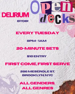 Delirium Open Decks at Delirium Delirium Open Decks at Delirium