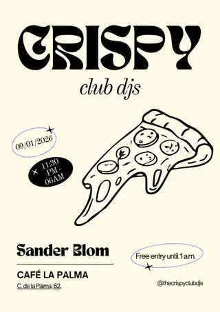 Crispy Club: SANDER BLOM at Cafe La Palma