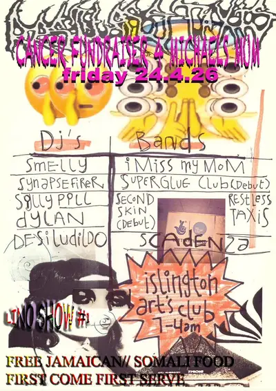 LINO SHOW #1: Cancer Fundraiser 4 Michael's mum LINO SHOW #1: Cancer Fundraiser 4 Michael's mum - EDM event at Islington Arts Club in London