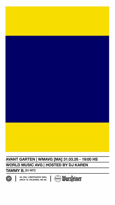 WORLD MUSIC AVG WORLD MUSIC AVG - EDM event at Avant Garten in Buenos Aires