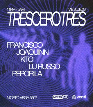 TRESCEROTRES at Niceto Bar