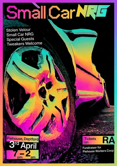Small Car NRG - EDM event at Piehouse Coop in London