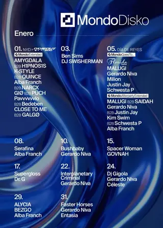 MALUGI B2B SAIDAH / Gerardo Niva B2B Justin Jay / KIM SWIM B2B Schewesta P / Alba Franch at Mondo