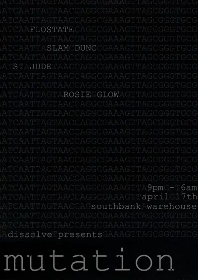 dissolve presents: mutation - EDM event at Southbank Warehouse in Paris