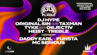 30 Years of Playaz: DJ Hype, Original Sin, Taxman, Tyke, Objectiv & More London 2026 - EDM news article 30 Years of Playaz: DJ Hype, Original Sin, Taxman, Tyke, Objectiv & More London 2026 - EDM news article