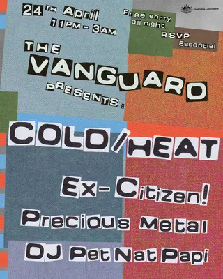 The Vanguard presents: COLD/HEAT at The Vanguard The Vanguard presents: COLD/HEAT at The Vanguard