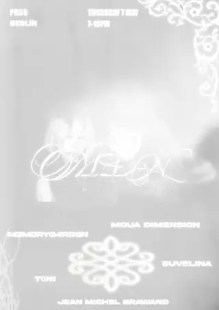 moua dimension x M3M0RY g4RD3N release party with t0ni, suvelina & Jean Michel Brawand at PR55